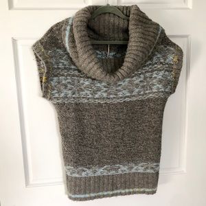 FREE PEOPLE fair isle cowl neck sweater